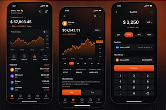 develop a secure cryptocurrency wallet app for android, ios and web