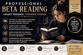 professional beta reading with honest reader feedback