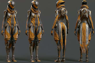 do realistic character modeling creature fantasy sci fi for
