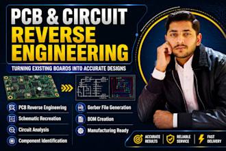 reverse engineer pcb, recreate schematic and electronic circuits