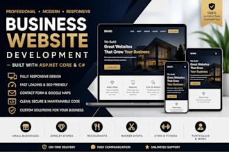 create a modern website for your bussines