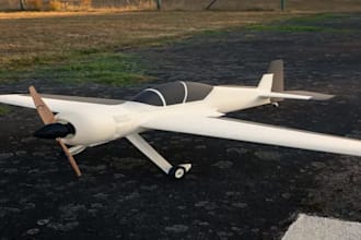 design custom 3d rc plane cad model for 3d printing, cnc and manufacturing