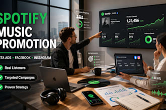 setup and advertise meta ads, facebook ad, instagram for spotify music promotion