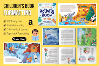 do children book formatting story book picture book formatting for amazon KDP