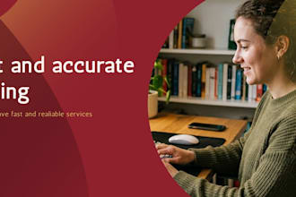 provide accurate typing services