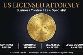 provide expert contract review and feedback as a US attorney
