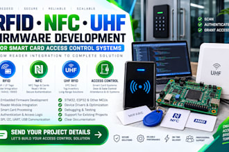 rfid nfc uhf firmware development for smart card access control embedded systems