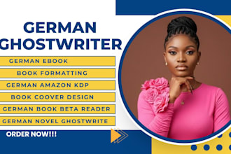 do german ebook writing, ghostwriting and german amazon kdp book formatting