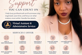 provide virtual assistance, accounting, data entry, editing