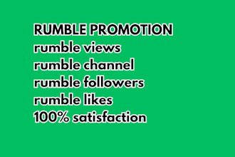 rumble channel promotion, rumble channel audience