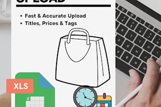 do shopify product listing and ecommerce data entry