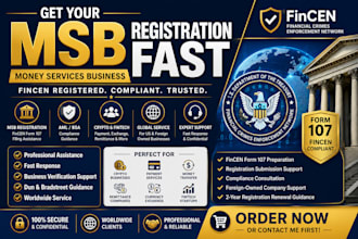 register your money services business msb with fincen form 107 professionally