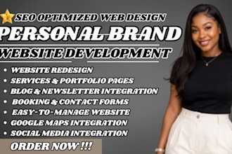 personal brand website speaker website, consultant website influencer website
