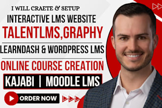 create course content on talentlms, learnworld, graphy, moodle and wordpress lms