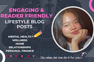 write well researched blog posts for you