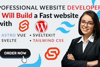 build a fast website with astro vue svelte sveltekit tailwind css within 48hrs