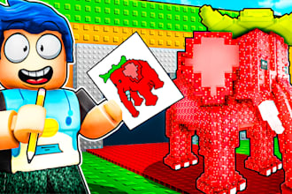a professional basic roblox thumbnail