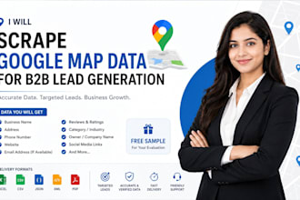 scrape google maps business data for targeted b2b lead generation