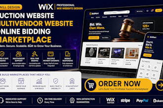 design auction website multivendor website online bidding marketplace