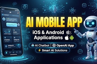develop ai mobile app, ai chatbot app, openai app for ios and android app