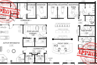 design medical center floor plan, clinic layout and healthcare blueprint layout