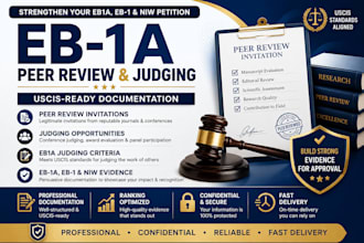 provide peer review invitations and judging criteria for eb1 eb2 niw requirement