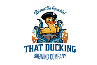 design ducking beer brewing company logo
