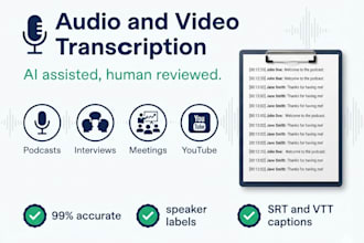 transcribe your podcast with speaker labels