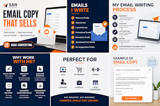 write high converting sales email copy and email sequences