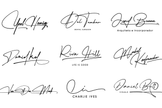 design a handwritten, script, cursive, signature logo
