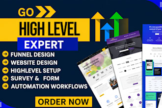 be gohighlevel expert, ghl workflow automation CRM automation ,ghl landing page