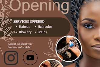 design a modern canva flyer, poster, or promotional graphic