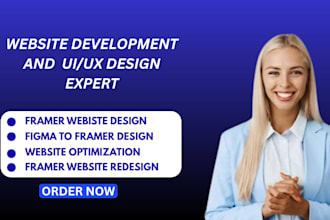 create a website development, website UI UX design, figma design