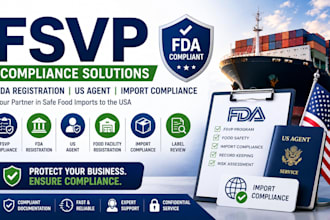 do fsvp, fda registration, US agent, food facility and import compliance