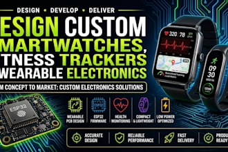 design custom smartwatches fitness trackers and wearable electronics