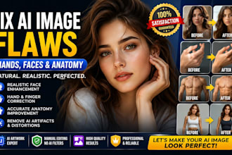 fix ai image flaws, hands, faces, and anatomy