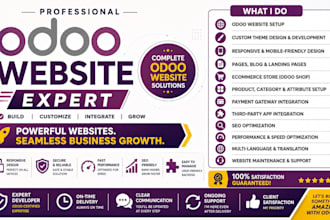 design, redesign and customize your odoo website professionally