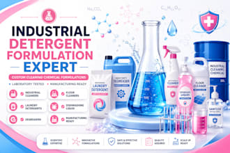 create custom industrial detergent formulations for cleaning products