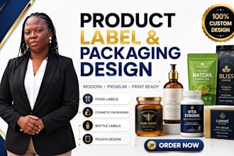 do food label design, pouch label, product label