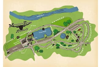 design a custom campground map, rv park map, campsite, and resort map