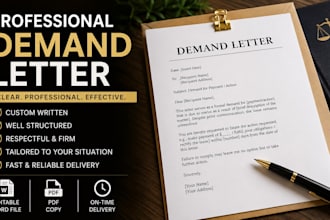 draft a demand letter for business or personal disputes
