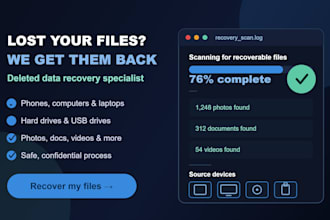 recover deleted data from phones, computers, hard drive, ssd, usb and sd card