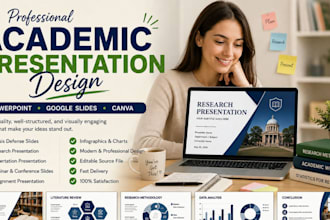create an academic presentation with charts, citations, and apa formatting