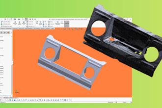 do reverse engineering, convert scan file to solid 3d model