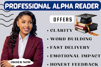 alpha read your fiction or nonfiction book