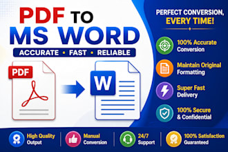 convert PDF to editable ms doc accurately