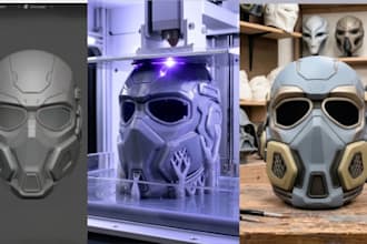 sculpt 3d mask wearable helmet halloween mask anime mask stl for 3dprinting