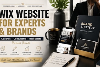 design wix website for business coaches consultants real estate personal brands