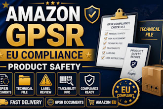 prepare amazon gpsr compliance documents and eu product safety documentation