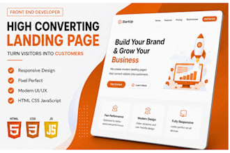 design and develop a responsive landing page